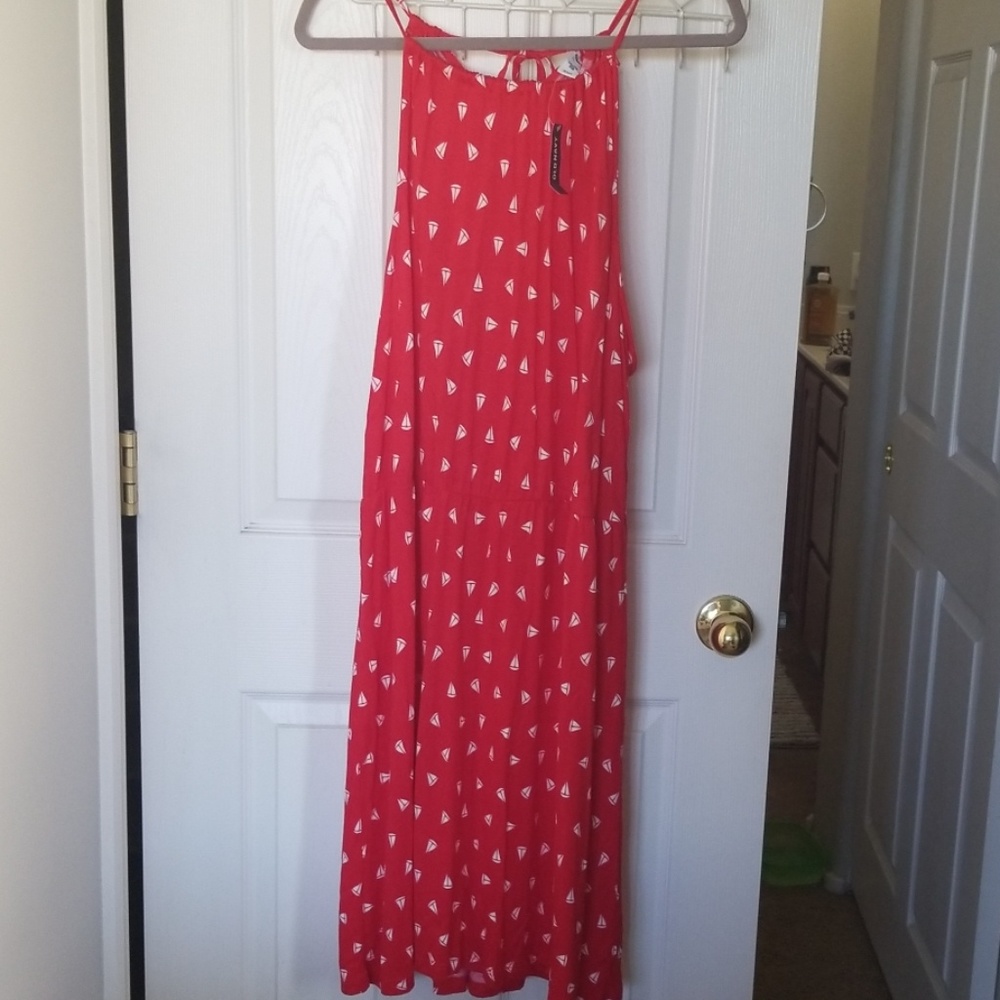 Old Navy red nautical sundress XXL NWT